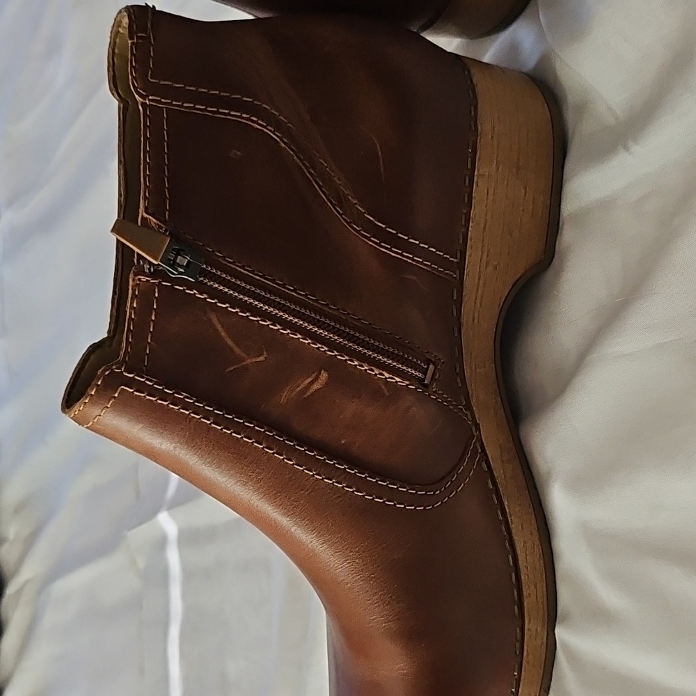 Dansko BARBARA Brown Leather Ankle Boots SZ 42-11 - Picture 6 of 7
